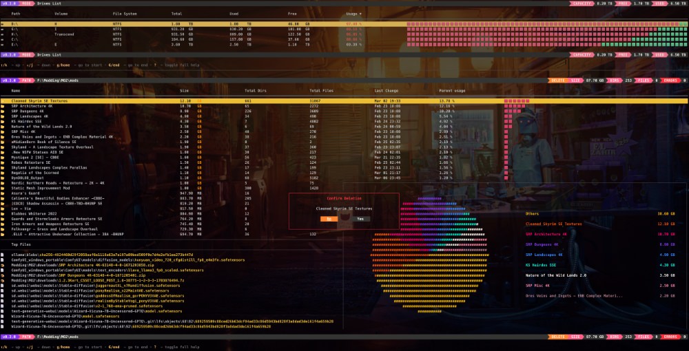 Noxdir disk space analyzer interface