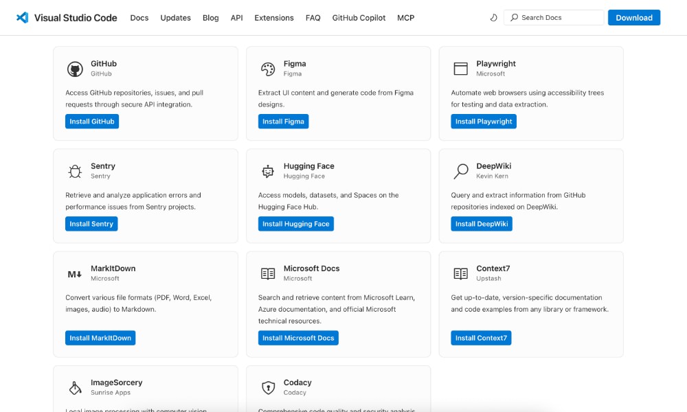 VSCode MCP integration features overview
