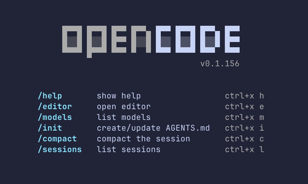 OpenCodeAI terminal-based coding assistant interface
