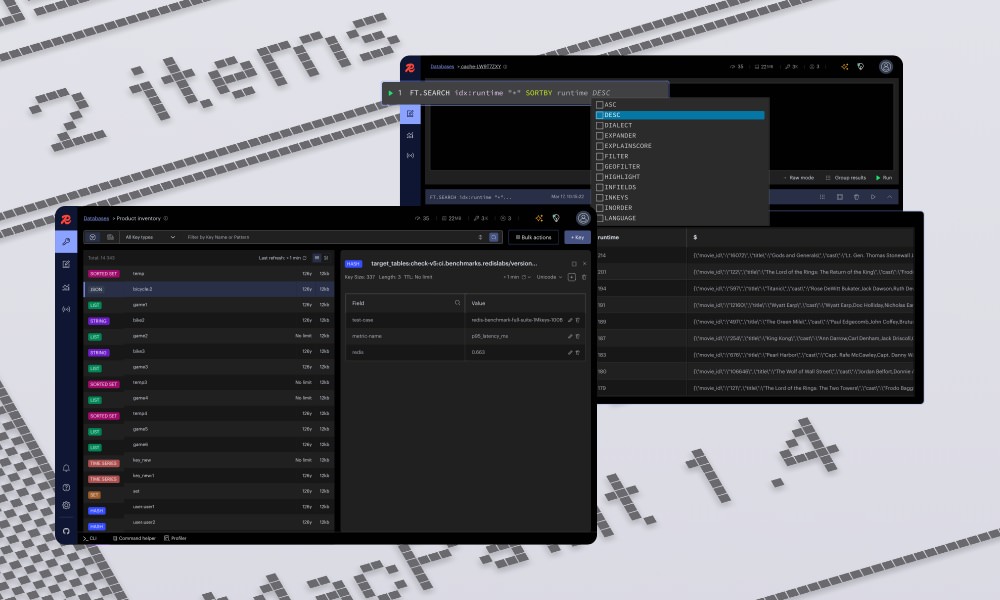 Redis Insight database management interface