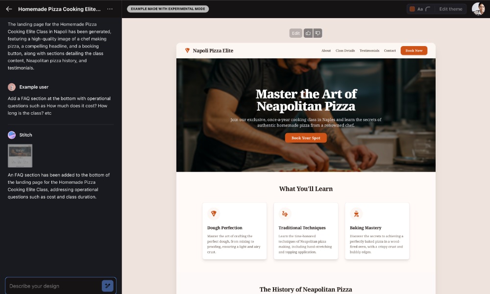 Google Stitch UI design utility