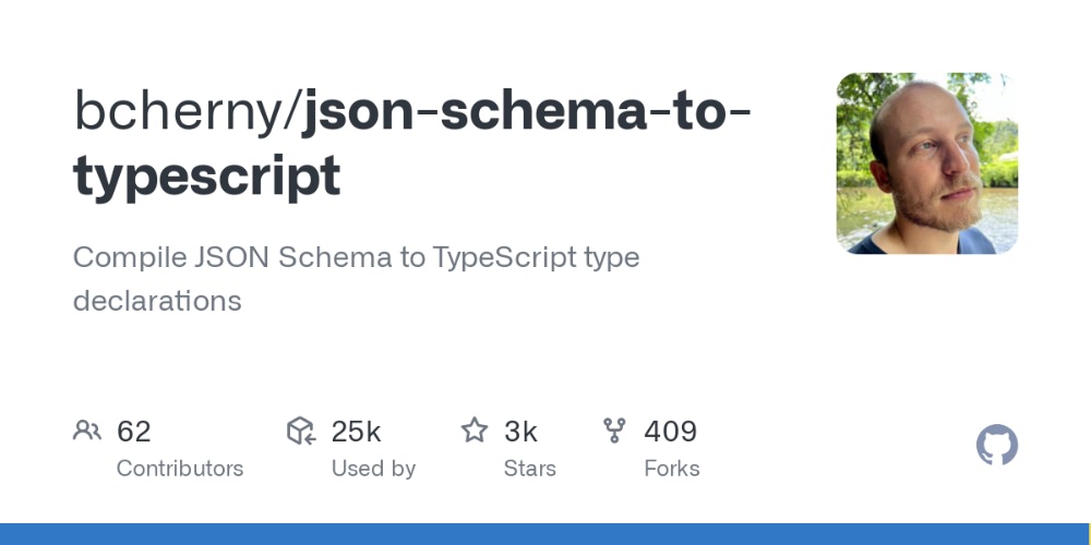 JSON Schema TypeScript converter demo