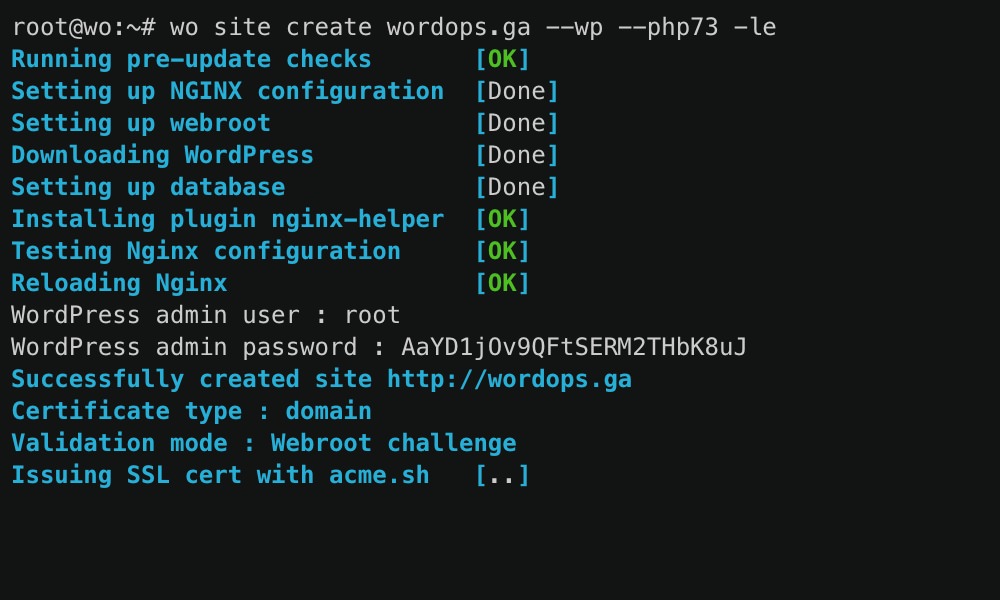 WordOps WordPress deployment utility