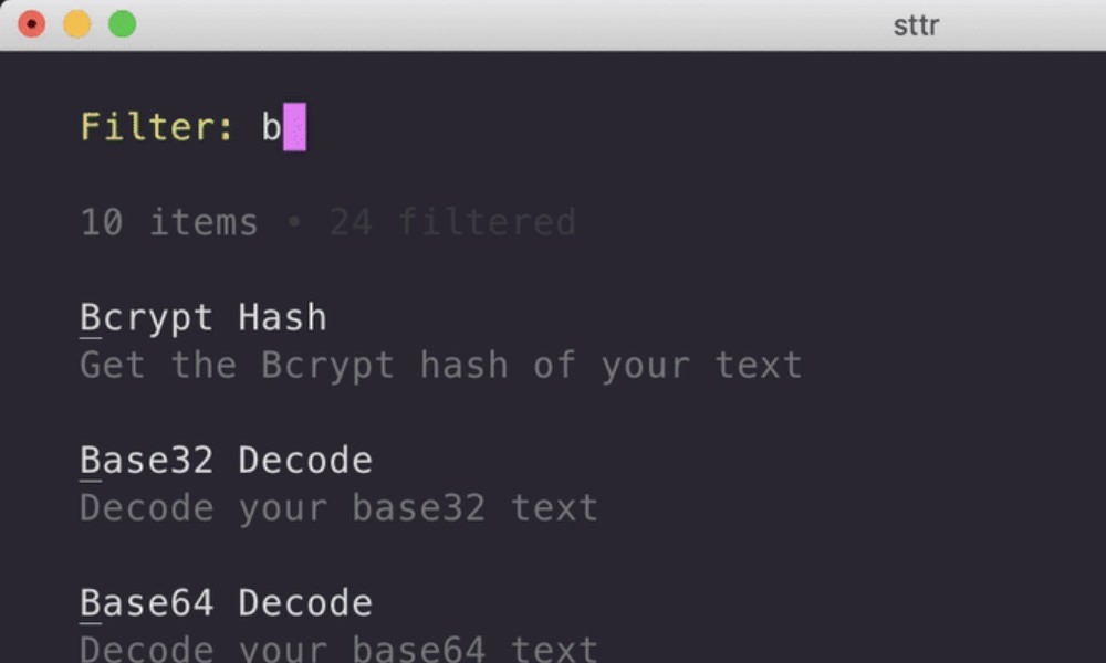 Sttr string transformation utility