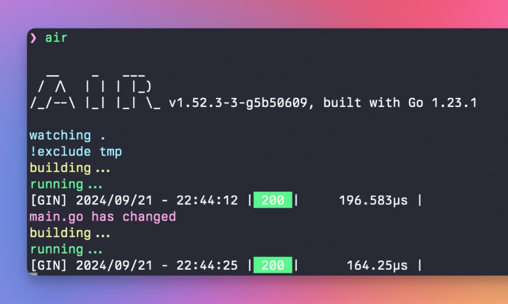 Air Go live reload utility