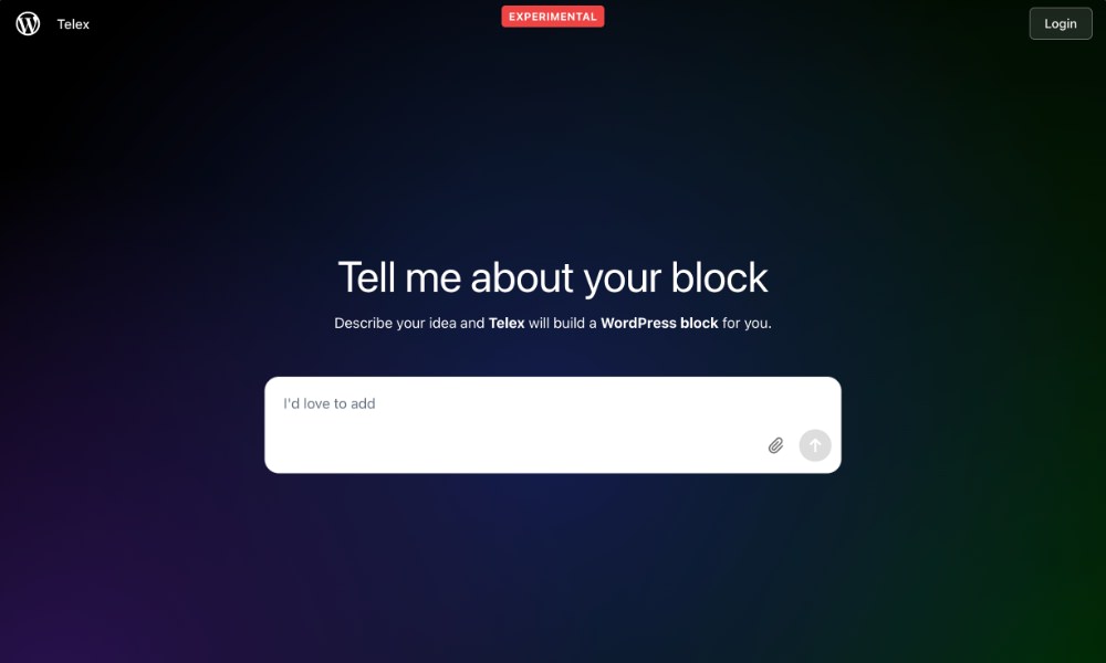Telex AI WordPress blocks