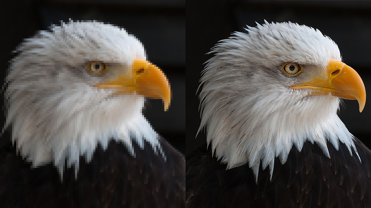 Upscaling example preview